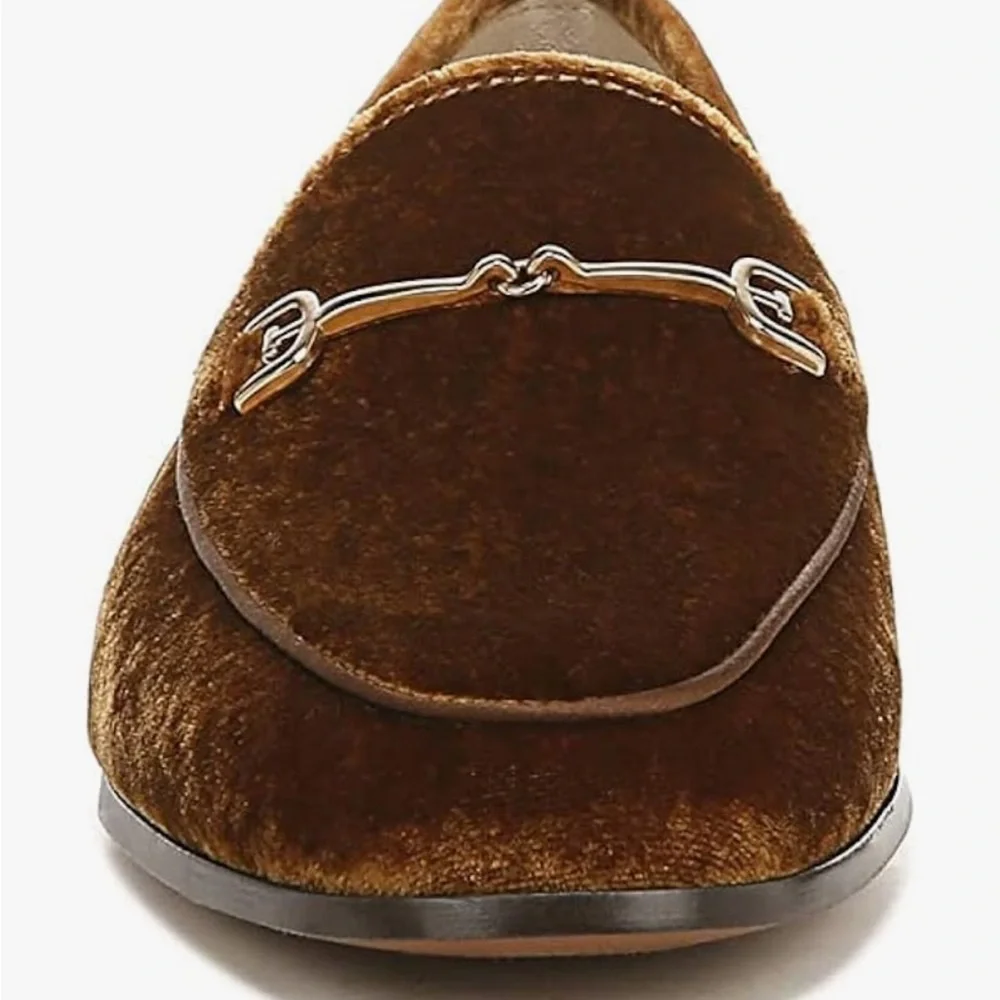 Sam Edelman Loraine Cocoa Bronze Velvet Flat